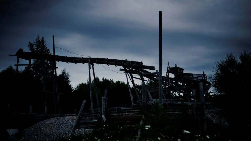 Bild från Södervägs brädgård i Vall.