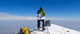 Pierre på väg mot Mount Everest