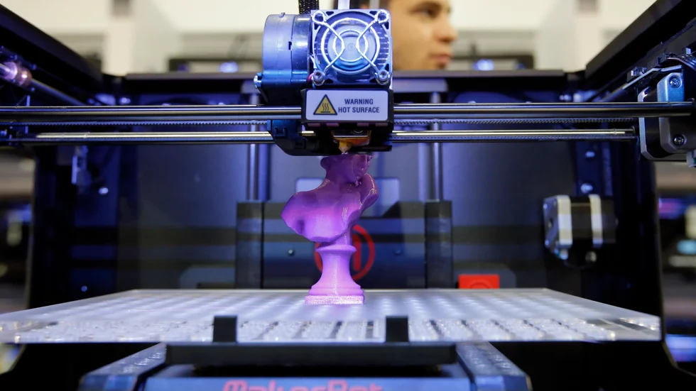 En variant av 3D-printer visas upp elektronikmässan i Las Vegas. Arkivbild.