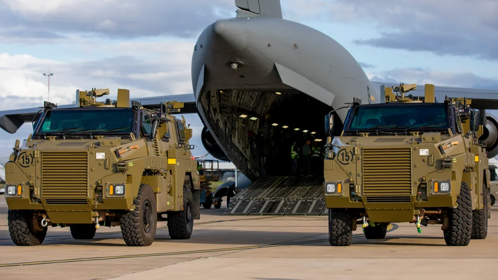 Australien skickar tjugo så kallade bushmaster-fordon till Ukraina.