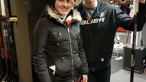 Cassandra Källström, här tillsammans med Johan Forsberg.