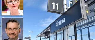 Kravet på LKAB: Tågstation i Kiruna centrum