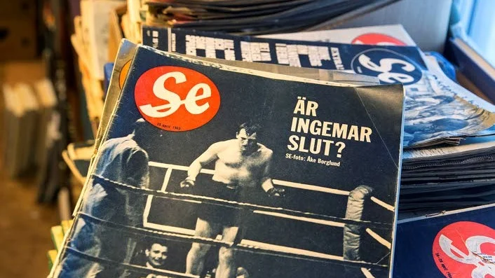 Tidskrift. Ett nummer av Se från 1963. med speklationer om ett förestående slut på Ingemar Johanssons karriär.