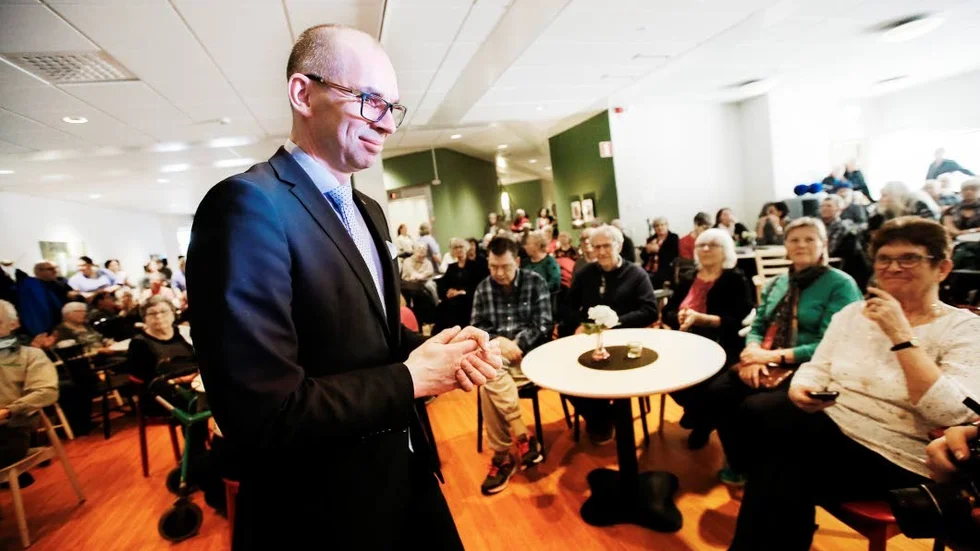 Viktig del. Kommunalråd Niklas Nordström talade om att en god äldreomsorg med välplanerade boenden och verksamheter är en viktig del av Luleås utveckling.