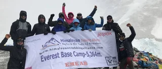 Himalayaresenärerna har landat i Kiruna