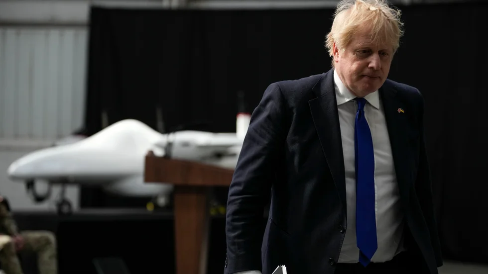 Storbritanniens premiärminister Boris Johnson får inte komma till Ryssland. Arkivbild.