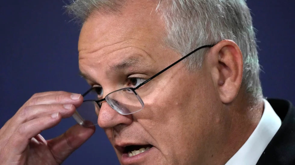 Australiens premiärminister Scott Morrison. Arkivbild.