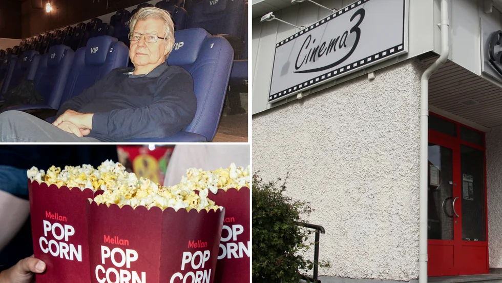 Carl Stefan Rydén, vd på Cinemascenen med verksamhet i Strängnäs, tycker att varma popcorn hör till vid biobesök men har inga planer på att förbjuda medhavt godis eller snacks.