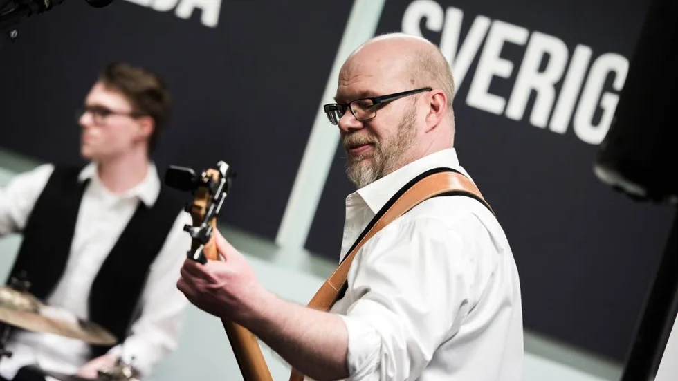 Replokal. Bandet använder företagets showeoom som sin replokal där instrumenten alltid står uppställda. "Det brukar bryta isen när vi har kundbesök", berättar vd Mikael Elmegren.