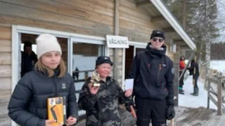 Leila Sandelid, Isak Keskitalo, Vincent Movenius tog hem pris i ungdomsklassen.