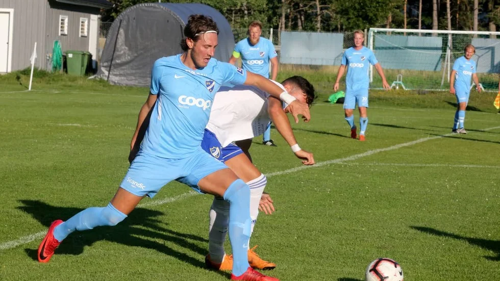 Kamp på Västerhedje IP mellan IFK Visby och IFK Stocksund.