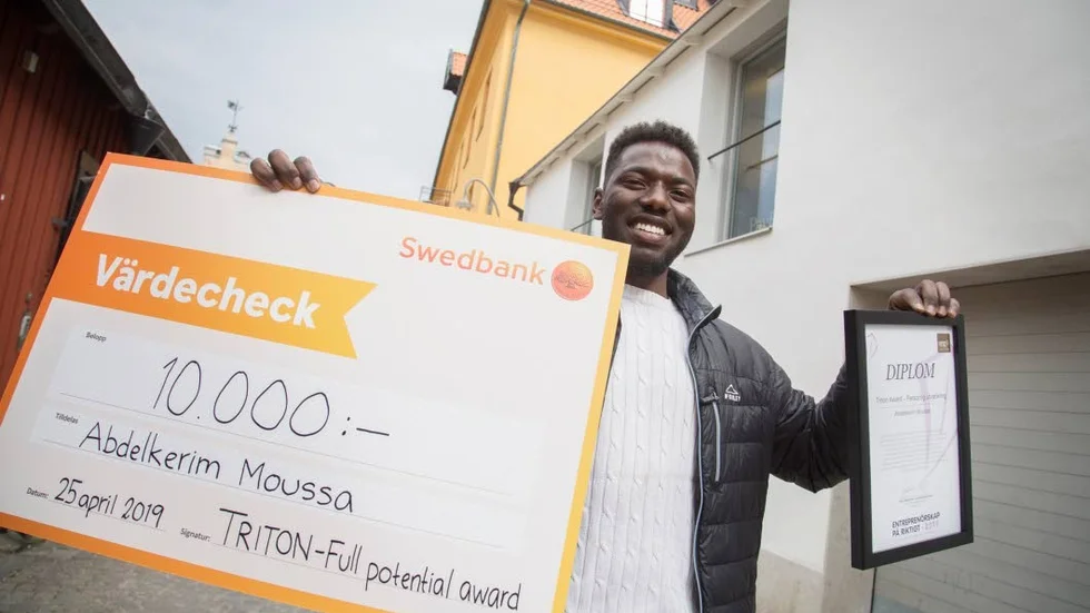 I april fick Abdelkerim Moussa stipendiet Trition Fullpotential Award för sitt arbete med företaget Gawa UF.