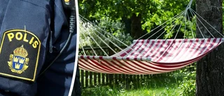 Par hade sex i hängmatta på lekplats i Visby