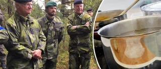 Det fick kungen äta under försvarsövningen