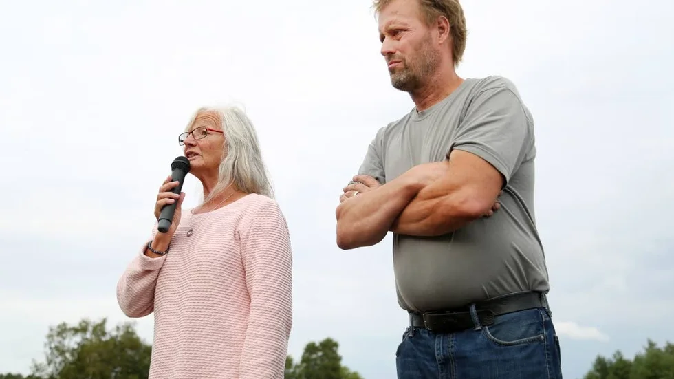 Initiativtagare. Kerstin Blomberg och Frans Brozen från nätverket Tillsammans på norr.