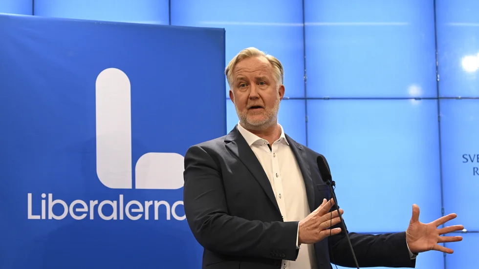Johan Pehrson, partiledare Liberalerna.