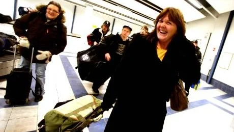 Lugnt ändå. Sanne Axelsson från Stockholm hade ingen större lust att sätta sig på färjan i blåsten. Men resan gick över förväntan.