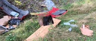 Upptäckte toalett och bildelar vid Kvarnsjön