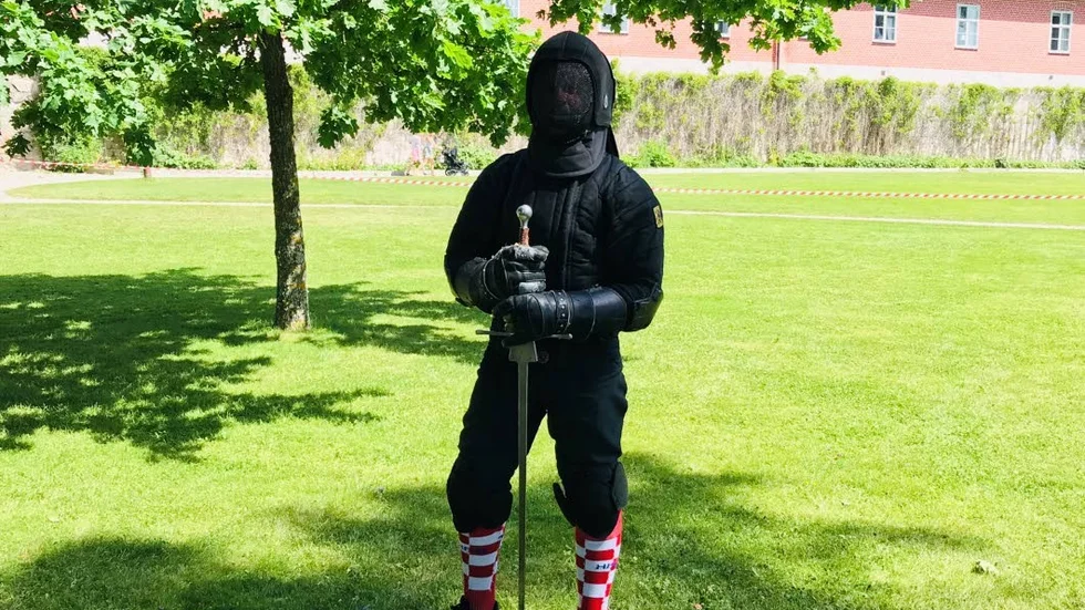 Patrik Jarenius från Strängnäs var en av entusiasterna vid Gripsholms slott på lördagen.