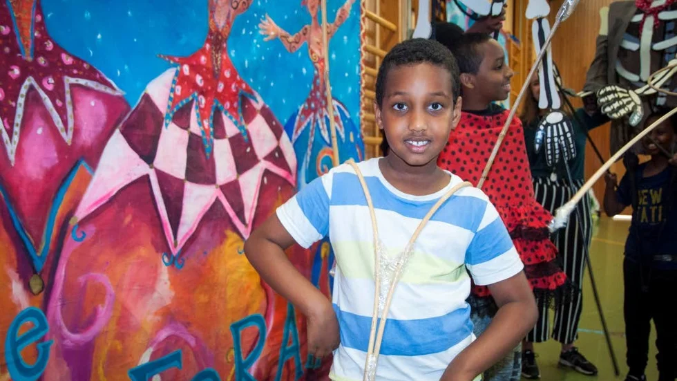 Yasir Ali, 8, tycker om att skapa och bygga.