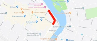 Fräsning och asfaltering ger köbildning i centrum