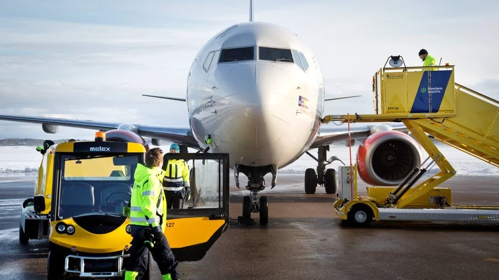 Flygplanet en Boeing 737-800 används vanligtvis i SAS ordinarietrafik.