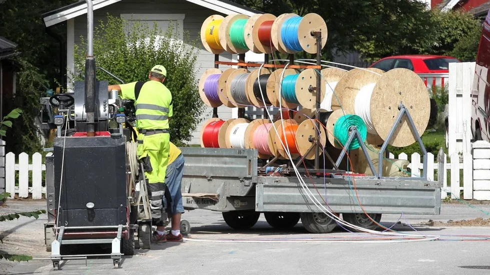 I slutet av mars beräknas arbetet med att lägga ner fiber i Visby innerstad åter starta efter vinteruppehållet.