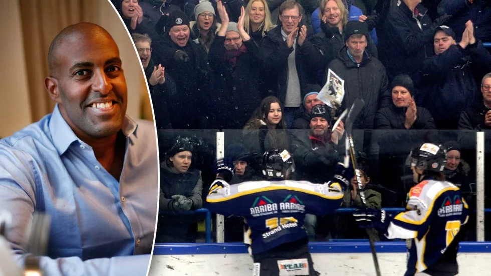 André Lundholm gläds över framgången - men säger att det krävs stora åtgärder om laget ska kunna spela kvar i Visby ishall om laget skulle nå allsvenskan. I värsta fall får laget tacka nej till en plats.