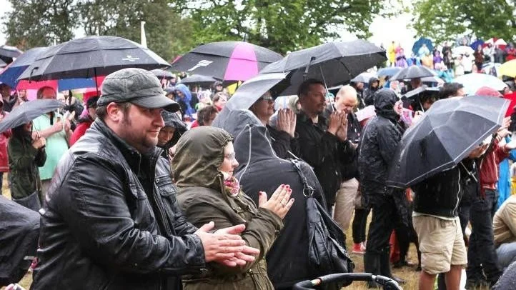 Över 600 personer var på plats.