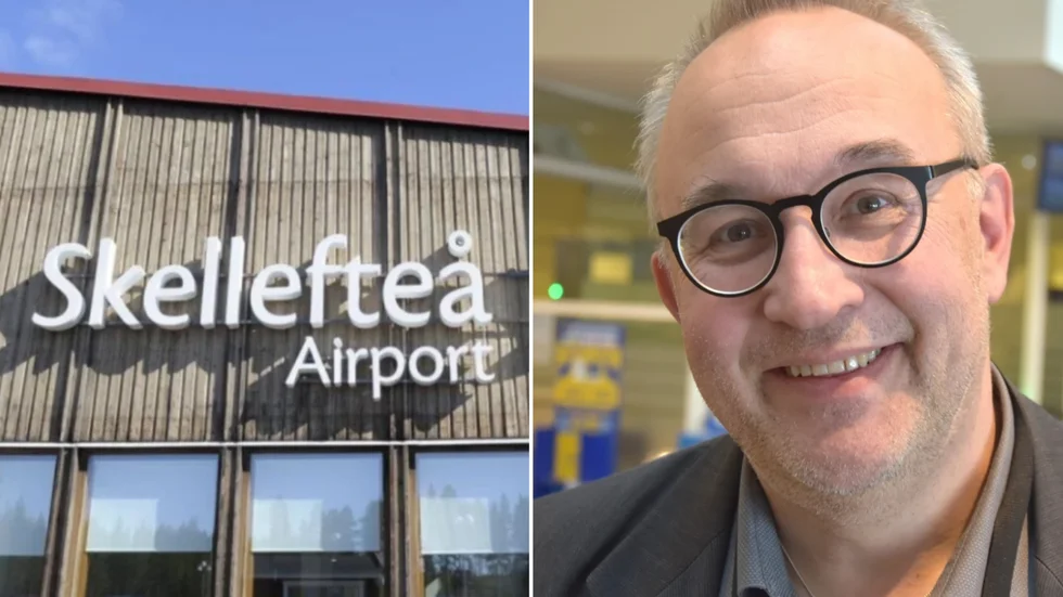 Robert Lindberg, flygplatschef vid Skellefteå Airport. 