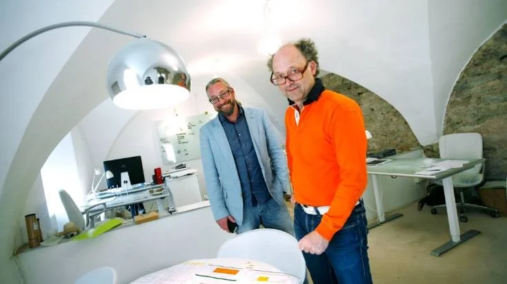 Daniel Hillström, vd för Hill Marketing tillsammans med Björn Pettersson, projektledare på byrån.