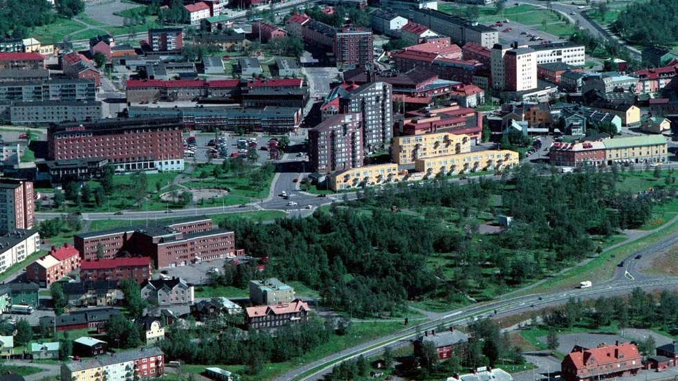 Borta. Kiruna centrum kommer till stora delar att försvinna när gruvan växer. De nya hotell kan vara klara runt 2020.