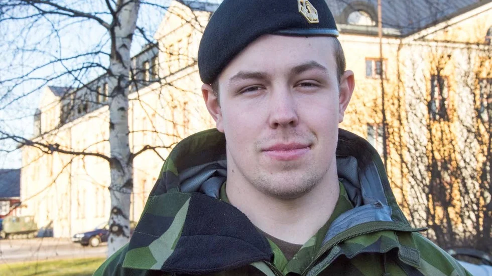 Soldat. Fredrik kommer att tjänstgöra som signalist i Mali.