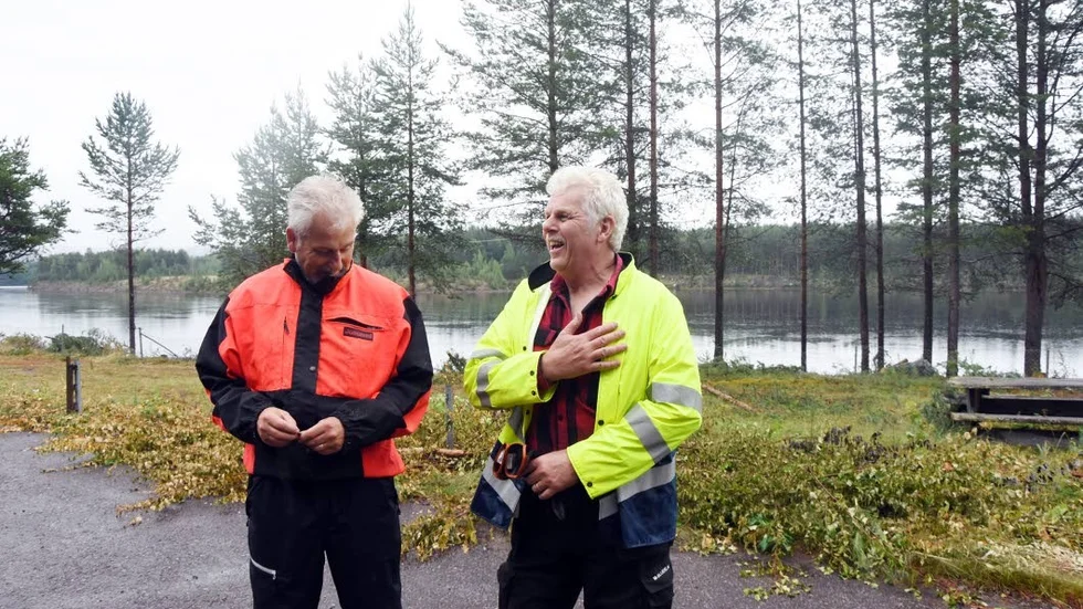 Två år. Edek har två år på sig att renovera fritidsområdet Forsudden. Kaare Enbom och Jan Öhrvall. Edek, håller i projektet och har redan beställt nya grillplatser.