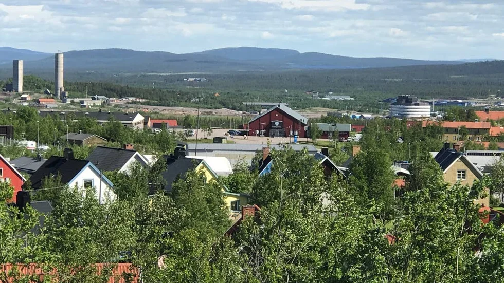 Idag finns bara stadshuset nere på det område som blir platsen för det nya Kiruna. Mycket ska falla på plats innan nya centrum står klart.
