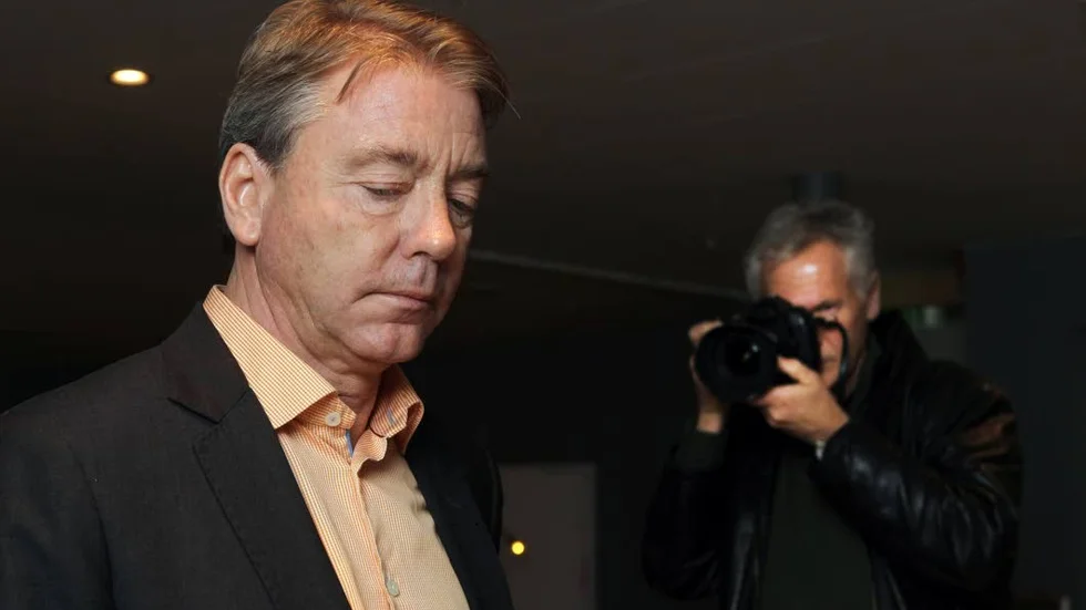 Före detta Regiondirektören Jan Björinge höll presskonferens med anledning av att han fått sparken.