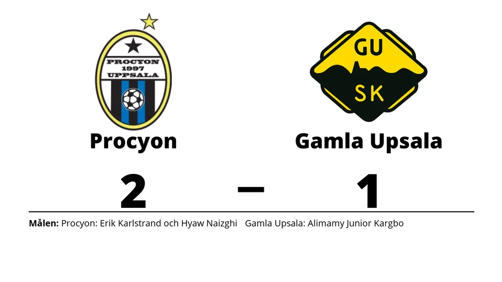 Procyon BK vann mot Gamla Upsala SK