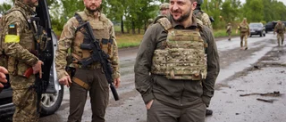 Zelenskyj besökte östra Ukraina