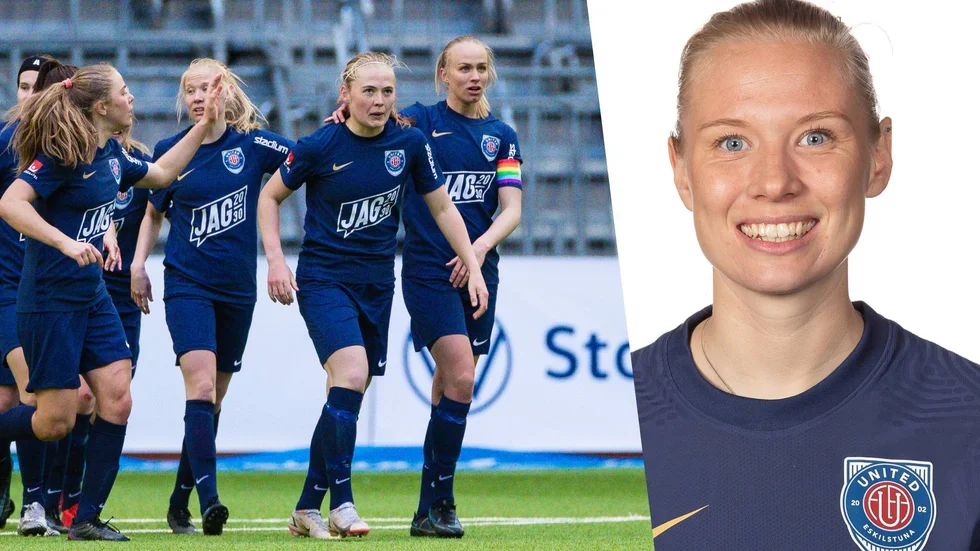 United vann under söndagen på bortaplan mot Umeå och gick därmed upp i serieledning i Damallsvenskan. Matchhjälte Elin Rombing.