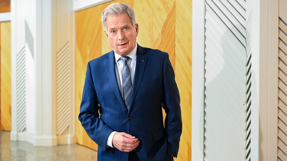 Finlands president Sauli Niinistö.