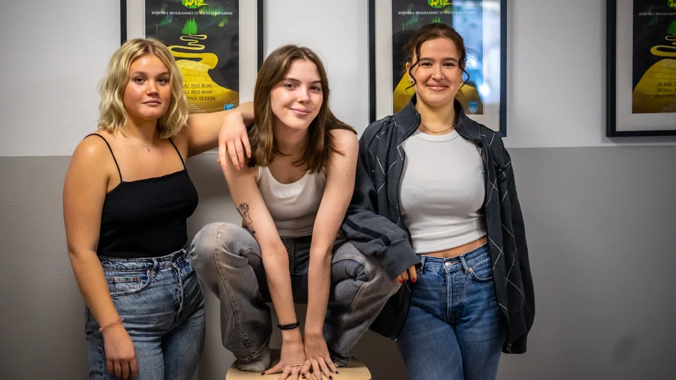 Vendela Wahlqvist, Elsa Jonsson och Elwira Pettersson går alla i trean på S:t Eskils gymnasium. Under läsårets avslutningsshow "The Wiz" spelar de alla centrala karaktärer.