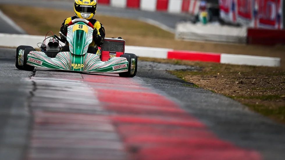 Norton Andreasson har åtta månader bakom sig i nya klassen KZ2. Han är nöjd över utvecklingen under den tiden.
