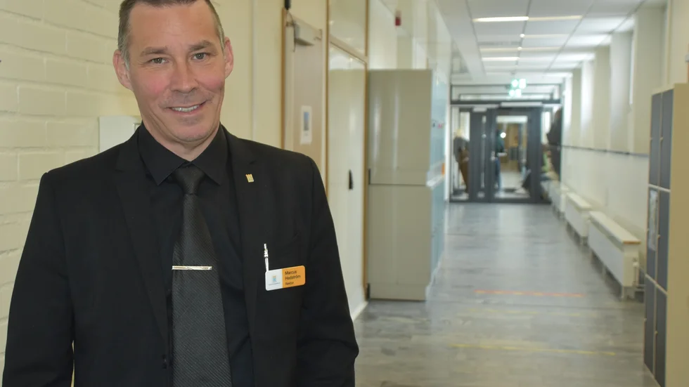 Marcus Hedström, rektor på Tunaskolan i Luleå.