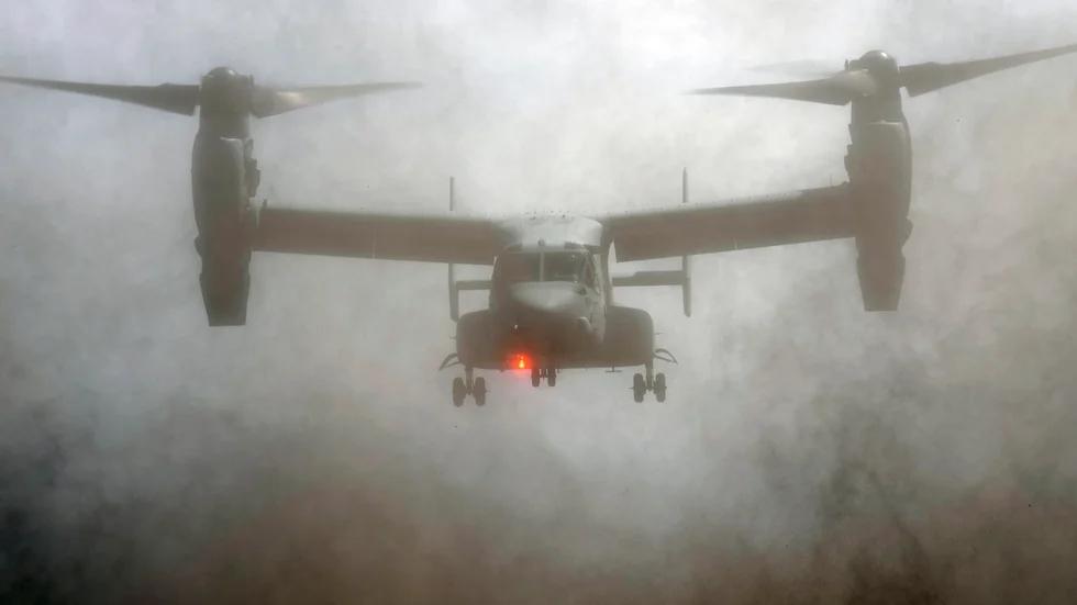 Ett plan av typen MV-22 Osprey. Arkivbild.