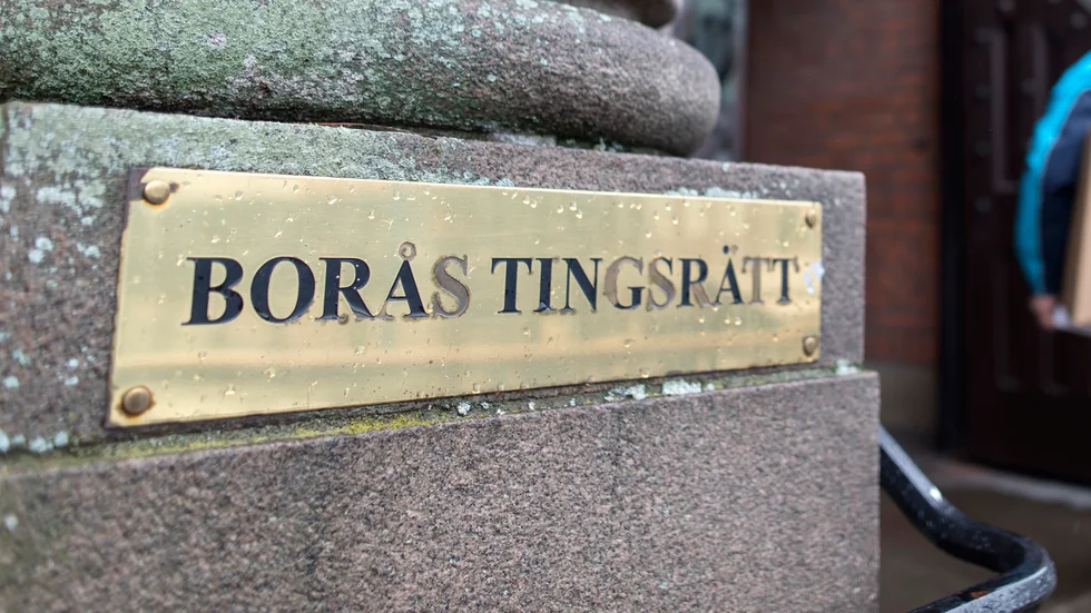Mannen häktades av Borås tingsrätt under några månader i höstas, men frias nu från misstankar. Arkivbild.