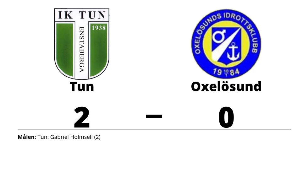 IK Tun vann mot Oxelösunds IK