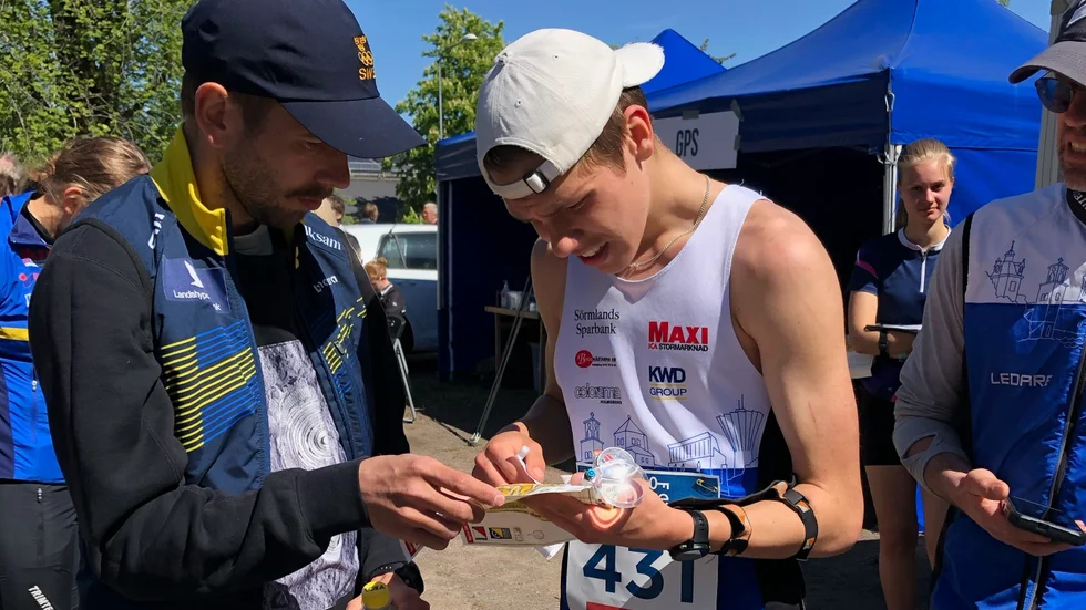 Odin Ek gick in i väggen men tog ändå medalj under ultra-SM.