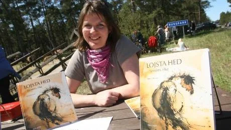 Anna Ericsson hade boksläpp vid helgens hingstsläpp på Lojsta hed.