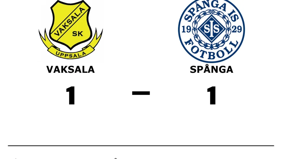 Vaksala SK spelade lika mot Spånga IS FK
