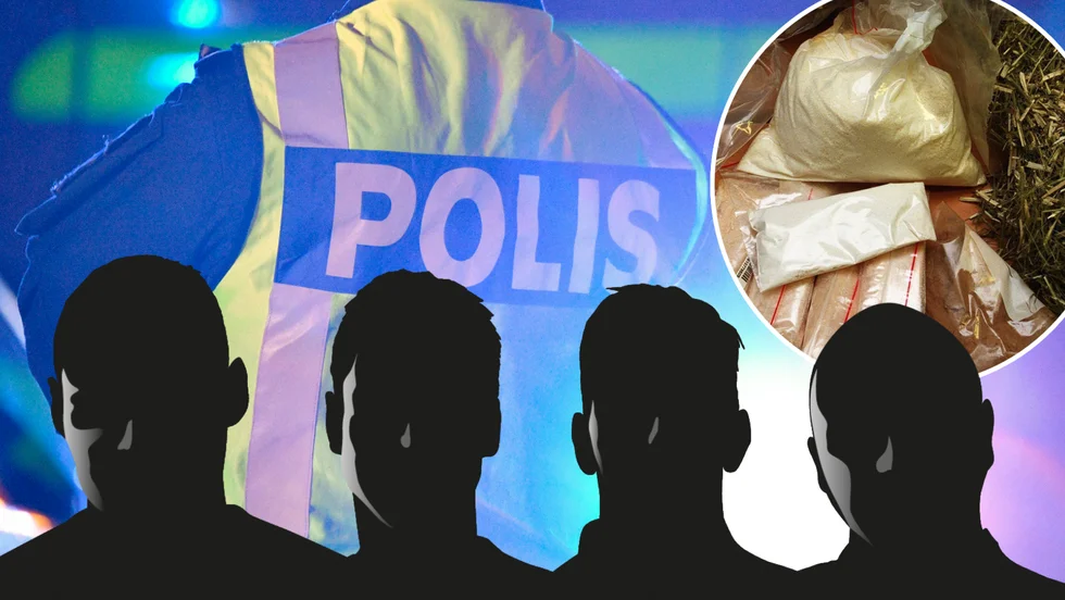 Två personer är häktade, två andra är misstänkta. Vilka typer av narkotika det handlar om är inte offentligt än. Narkotikan i bild (ecstacy, cannabis, amfetamin, heroin och marijuana) är från ett annat beslag. Arkivbild.